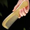 Peine Espesado de Tendón de Vaca para Cabello Largo, Dientes Anchos, Antiestático, Duradero, Adecuado para Mujeres