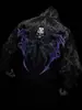Breathedivinity Marca Americana de Moda Sudadera con Capucha para Hombre Estilo Oscuro Otoño e Invierno Traje Deportivo de Cremallera para Fitness