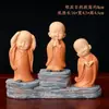 Mona Huineng Monje Pequeño Artículos para Oficina en Casa Decoraciones de Mesa de Té Muñeco de Dibujos Animados Manualidades de Resina
