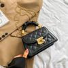 Bolso de Mujer 2024 Nuevo Moderno Moderno Rómbico Estilo Coreano Ins Combinable Nicho Bolso de Mano Hombro Cruzado Bolso Cuadrado Pequeño