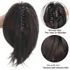 Herramienta de peinado de moño de pelo corto rizado despeinado tipo clip transfronterizo para mujeres europeas y americanas, goma para el pelo, peluca de coleta en stock