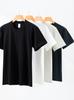 Camiseta Lisa de Algodón Peinado Blanca para Hombre y Mujer Camiseta Base Opaca 230g Pesada para Hombre