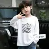 Camiseta de Manga Longa para Meninos Estilo Primavera e Outono Casual Desenho Animado Camada Base Roupas de Outono Algodão Puro 2026 Novo Estilo Meninos Bebês Roupas Infantis