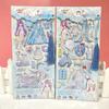Pegatinas de princesas de dibujos animados para niños, pegatinas de burbujas 3D, pegatinas de niña, pegatinas de vestir, regalo