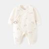 Mameluco para recién nacido Baby Boneless Harper Otoño e Invierno Algodón puro Traje de monje para recién nacido Traje para gatear Ropa de bebé con velcro