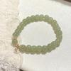 Pulseira de jade Hetian natural original pulseira de jade da sorte pulseira feminina luz de luxo design de nicho ins pulseira para namoradas