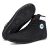Zapatos de Lucha Libre, Zapatos de Boxeo, Zapatos para Competición de Combate de Entrenamiento en Interiores, Zapatos de Goma para Fitness y Combate, Zapatos para Sentadillas y Peso Muerto, Ligeros