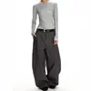 Pantalones de diseño a rayas estilo retro americano 'old money' para hombre y mujer, corte limpio de pierna recta, estilizan y son casuales