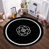 Alfombra redonda de lujo y ligera para sala de estar, mecedora colgante de imitación de cachemira, decoración para dormitorio, mesita de noche, tocador, guardarropa y alfombra para pies.