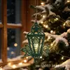 Adornos para Árbol de Navidad, Decoraciones Navideñas, Colgantes Festivos, Papá Noel Transfronterizo, Caballo Mecedora, Linterna, Reno, Luces de Estrella de Cinco Puntas