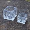Portavelas de Aromaterapia de Cristal Creativo de Rejilla Pantalla de Lámpara de Cristal Iluminación Vaso Cuadrado de Vidrio Relleno de Cera Vaso de Cera de Vidrio