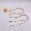 Suministro directo de fábrica cuerda plana hueca para sombrero suéter pantalones cuerda de algodón tejida pantalones de cuerda de algodón cuerda para sombrero 1.2 cm cinturón de cuerda de algodón bordado