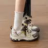 Zapatillas de entrenamiento alemanas de color block retro para mujer, nuevo estilo 2026, suela gruesa, que aumentan la altura, cómodas, versátiles, zapatillas casuales, zapatos de moda, zapatos de papá