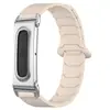 Aplicable a Google Fitbit Air Marco de Reloj de Metal de Lujo Patrón de Armadura Correa de Reloj de Silicona Magnética de Doble Color