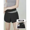 Pantalones Cortos de Fitness para Mujer con Cintura de Bloques de Color Nuevos 2026, Anti-Exposición, Secado Rápido, Transpirables, Pantalones Deportivos para Yoga, Running, Entrenamiento