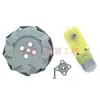 Motor TT de 4 vías Codificador Motor Conteo de Carreras Medición de Velocidad Disco Codificador Compatible con Sensor Hall de Rejilla de 12 ranuras