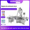Máquina automática de enchimento de leite em pó de soja, leite em pó, proteína em pó, máquina de enlatamento quantitativo, pó de frango, pó de pérola, linha de embalagem enlatada