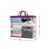 Saco de Armazenamento de Roupas Transparente Visível Saco de Armazenamento de Brinquedos e Colchas Impermeável Organizador Empilhável Bolsa de Armazenamento Portátil Em Estoque
