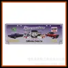Alumínio Redondo Metal Transferência Térmica Cor Retro Pintura de Folha de Flandres Pintado Concavo e Convexo Chaveiro Chaveiro Personalizado Transferência Térmica