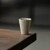 Xícara de Incenso de Cerâmica Esmaltada Cinza Dinastia Tang e Song, Conjunto de Chá Kung Fu, Utensílios Domésticos, Xícara de Chá Pequena, Xícara Única Estilo Antigo com Boca de Flor de Argila