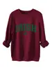 Amazon Ebay Sitio Independiente Moda Engrosada Cálida Mujer Trébol Irlandés Verde Otoño e Invierno Nueva Sudadera