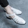 Sandalias nuevas de verano de talla grande transfronterizas, zapatos casuales de moda para hombres, sandalias de cuero huecas transpirables de tendencia, una generación de cabello