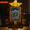 Buda Yuan Hui Nepal Tecido de Algodão Pigmento Mineral Natural Pintura Coração Verde Mãe Thangka Mãe Thangka Buda