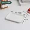 Bandeja de Paja de Trigo Estilo Nórdico Ins Bandeja Rectangular de Plástico para Uso Doméstico Taza para Empanadillas Taza de Té Plato Plato de Frutas