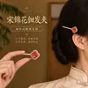 Novos acessórios de cabelo em brocado Song estilo chinês, presilhas de cabelo de alta qualidade e requintadas, enfeites de cabelo, presilhas laterais, grampos e presilhas de cabelo em estilo antigo