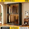Huashixin Aço Doméstico Quarto Guarda-Roupa Apartamento Pequeno Guarda-Roupa de Correr Guarda-Roupa à Prova de Poeira Cabide de Roupas para Aluguel