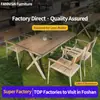 Restaurante de Jardín Área de Ocio Mesa y Sillas de Comedor Cafetería Comercial Tienda de Té de Leche Mesa y Sillas de Exterior Mesa y Sillas de Exterior para Patio