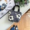 34272 Bolsa de lona con estampado floral fresco, lonchera japonesa y coreana, lonchera, bolsa de compras informal portátil para mamá, bolsa pequeña