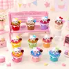Sorvete Sundae KT Resina Charms Fofos Acessórios DIY Sacola Surpresa Chaveiro Pingente Atacado Ornamento de Mesa Caixa Surpresa