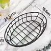 Atacado de fábrica cesta de malha de ferro forjado para batatas fritas, asas de frango, lanches, mini cesta de frango frito, cesta de pão para pedidos de restaurante ocidental, em estoque