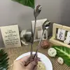 Cuchara de Acero Inoxidable 304, Cuchara Larga para Hielo Estilo Coreano, Cuchara Doméstica, Cuchara para Mezclar Cócteles