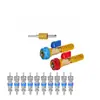Núcleo de Válvula de Aire Acondicionado Cobre Niquelado Anillo Azul Núcleo de Válvula de Aire Acondicionado Cobre Niquelado R410 R32 R22 R12 Aguja de Válvula