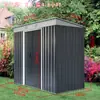 Sala de Ferramentas Jardim Externo Pátio Armazenamento Casa Pequena Montagem Móvel Removível Casa de Aço Colorido Casa Pré-fabricada Simples
