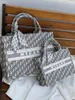 Bolso Tote Bandolera de Exportación Transfronteriza para Mujer 2025 Nueva Moda Versátil de Moda con Estampado de Letras Gran Capacidad Bolso de Hombro