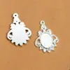 Gema del Tiempo Accesorios para Joyería DIY Aleación Pegatina Base para Botella de Vino 10*14mm Base de Gema Colgante Retro para Collar