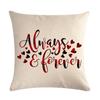 Fronha de linho com estampa xadrez vermelha série Dia dos Namorados capa de almofada AliExpress Amazon eabyJ956