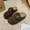 Sapatos Preguiçosos Casuais Meia Pantufa Feminina Casual Outono Slip-ons Sola Grossa Aumenta Altura Mulheres Grávidas Novo Bico Fechado Uso Externo 2026
