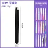 Pinzas para Cejas de Acero Inoxidable Nilan, Herramienta para Depilar Barba, Herramienta de Belleza para Dar Forma a las Cejas de Mujer, Pinzas Anguladas, Pinza para Cejas
