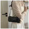Bolsa Feminina da Moda 2026, Bolsa de Ombro Elegante com Bolinhas Fresca, Bolsa de Ombro Fofa para Saída Diária de Estudante