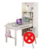 Escritorio Simple de Madera Maciza, Escritorio de Oficina, Mesa de Estudio, Silla de Estudio de Estilo Nórdico Moderno, Juego de Mesa y Silla para Estudiar Infantil