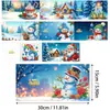 Tarjetas de Felicitación Navideñas Populares Transfronterizas Multiserie Hechas a Mano con Diamantes Juego de 9 Piezas con Sobres Pegatina de Diamante Dibujos Animados Juego de 6 Piezas