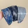 2025 Nueva Diadema de Color Denim Accesorios Coreanos para el Cabello Diadema Ultrancha con Lentejuelas Diadema Super Brillante Pasador Nueva Moda