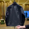 Moda Masculina de Primavera Casual Estilo Simple Solapa Fresca Cuadros Falso Dos Piezas Chaqueta Lujo Ligero Versátil de Moda Ropa de Abrigo
