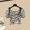 Conjunto de Verão Feminino Plus Size Moda Feminina 2022 Novo Versátil Top Cobrindo a Carne Look Emagrecedor Saia Conjunto de Duas Peças
