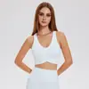 Sujetador Deportivo Transfronterizo para Mujer, a Prueba de Impactos, Anti-Caída, Correas Bonitas, Almohadillas en el Pecho, Ropa de Yoga, Chaleco sin Mangas Color Nude para Fitness