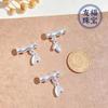 Pure Silver 999 aterrissagem cotovelo de bambu DIY acessórios pulseira tornozeleira mão-tecida das mulheres folha de bambu pingente de moda all-match